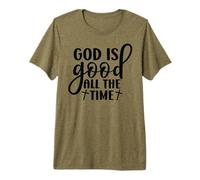 Dios es Bueno Todo el Cristo Cristiano Dios Cruz Hombres y Mujeres Camiseta Premium
