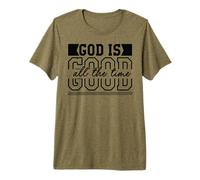 Dios es Bueno Todo el Cristo Cristiano Dios Cruz Hombres y Mujeres Camiseta Premium