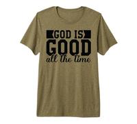 Dios es Bueno Todo el Cristo Cristiano Dios Cruz Hombres y Mujeres Camiseta Premium