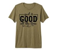 Dios es Bueno Todo el Cristo Cristiano Dios Cruz Hombres y Mujeres Camiseta Premium