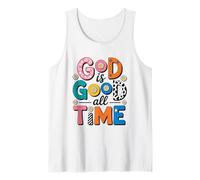 Dios es Bueno Todo el Tiempo Cita Motivacional Camiseta sin Mangas