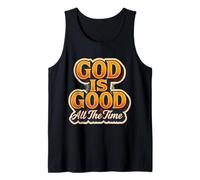 Dios es Bueno Todo el Tiempo fe Cristiana Jesucristo Cita Camiseta sin Mangas