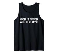 Dios es Bueno Todo el Tiempo Jesús Retro Vintage Biblia Cristiana Camiseta sin Mangas