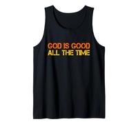 Dios es Bueno Todo el Tiempo Jesús Retro Vintage Biblia Cristiana Camiseta sin Mangas