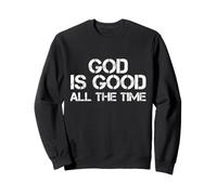 Dios es Bueno Todo el Tiempo Jesús Retro Vintage Biblia Cristiana Sudadera