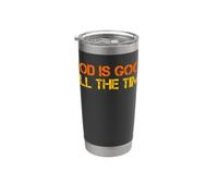 Dios es bueno todo el tiempo Jesús Retro Vintage Biblia cristiana Vaso térmico de acero inoxidable de doble pared