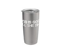 Dios es bueno todo el tiempo Jesús Retro Vintage Biblia cristiana Vaso térmico de acero inoxidable de doble pared