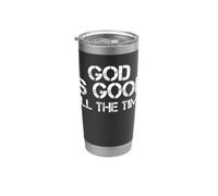 Dios es bueno todo el tiempo Jesús Retro Vintage Biblia cristiana Vaso térmico de acero inoxidable de doble pared