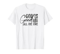 Dios es Bueno Todo el Tiempo versículo bíblico Cristiano Linda Cruz Camiseta