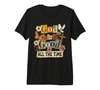 Dios es Bueno Todo el Tiempo versículo bíblico Cristiano Lindo Collage Camiseta Premium