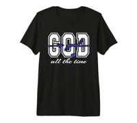 Dios es Bueno Todo el Tiempo Versículo bíblico Cristiano Lindo corazón Camiseta Premium