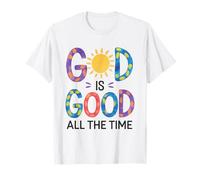 Dios es Bueno Todo el Tiempo Verso de la Biblia Cristiana Jesús Fe Camiseta