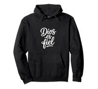 Dios es Fiel Divertido Script Cursivo Creer Sudadera con Capucha