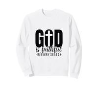 Dios es Fiel en Cada estación, religioso, Cristiano, fe Sudadera