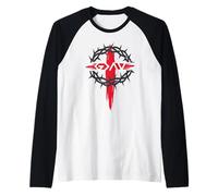 Dios es Fiel más Que Altos y Bajos Cristianos Hombres Mujeres Camiseta Manga Raglan