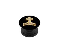Dios es Gran Fe Cruz Espíritu Positivo Creer Religioso PopSockets PopGrip Adhesivo