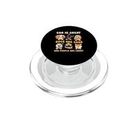 Dios es Grande Los Perros Son Buenos y la Gente es Amante de los Perros Locos PopSockets PopGrip para MagSafe