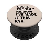 Dios es la razón por la Que he Llegado Tan lejos PopSockets PopGrip Adhesivo