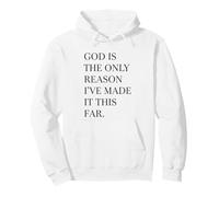 Dios es la única razón Fe Cita Cristiano Jesús Sudadera con Capucha