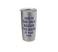 Dios es la única razón por la fe cristiana Cita religiosa Vaso térmico de acero inoxidable de doble pared