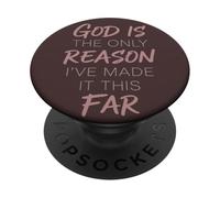 Dios es la única razón por la Que he Hecho Esta Cita de fe lejana PopSockets PopGrip Adhesivo