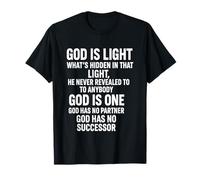 Dios es luz La Verdad Invisible más allá de la revelación Camiseta