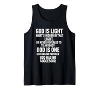 Dios es luz La Verdad Invisible más allá de la revelación Camiseta sin Mangas