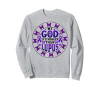 ¡Dios es más Fuerte Que el Lupus! SLE Lupus Warrior Lupus Sudadera