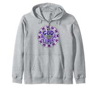 ¡Dios es más Fuerte Que el Lupus! SLE Lupus Warrior Lupus Sudadera con Capucha