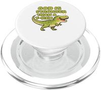 Dios es más Fuerte Que un Trex Cute Dino Kids Christianity PopSockets PopGrip para MagSafe