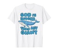 Dios es más Grande Que Cualquier Ballena Azul Gigante Lindos niños Cristianos Camiseta