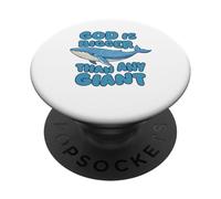 Dios es más Grande Que Cualquier Ballena Azul Gigante Lindos niños Cristianos PopSockets PopGrip Adhesivo