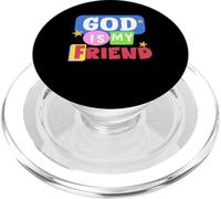 Dios es mi Amigo Cristianismo Lindo Cristiano Niño Religioso PopSockets PopGrip para MagSafe