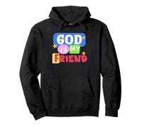 Dios es mi Amigo Cristianismo Lindo Cristiano Niño Religioso Sudadera con Capucha