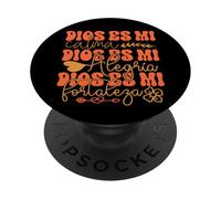 Dios Es Mi Calma Dios Es Mi Alegria Dios Es Mi Fortaleza PopSockets PopGrip Adhesivo