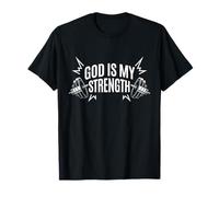 Dios es mi Fuerza Christian Gimnasio Fitness Motivacional Camiseta