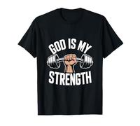 ¡Dios es mi Fuerza! Fe Cristiana Jesucristo Gimnasio Camiseta