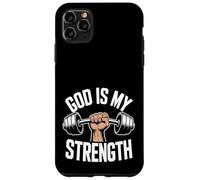 ¡Dios es mi Fuerza! Fe Cristiana Jesucristo Gimnasio Carcasa para iPhone 11 Pro MAX