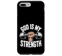 ¡Dios es mi Fuerza! Fe Cristiana Jesucristo Gimnasio Carcasa para iPhone 7 Plus/8 Plus