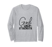 Dios es mi Fuerza - Verso de la Biblia - Salmo 28:7 Manga Larga