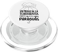 Dios es mi Paraguas en Medio de la tormenta PopSockets PopGrip para MagSafe
