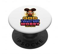 Dios es mi Proveedor, no me preocuparé Melanin Queen Business PopSockets PopGrip Adhesivo