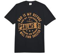 Dios es mi Refugio bajo Sus alas Encuentro Refugio Salmos 91 Comfort Colors Adult Heavyweight T-Shirt