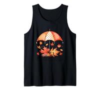 Dios es mi Refugio Paraguas Hojas de otoño Camiseta sin Mangas