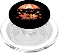 Dios es mi Refugio Paraguas Hojas de otoño PopSockets PopGrip para MagSafe