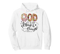 Dios es mi Refugio y Fuerza Hombres Mujeres y Cristianos aman Sudadera con Capucha