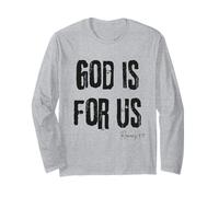 Dios es para Nosotros Romanos 8:31 Versículo de la Biblia Fe Manga Larga