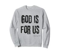 Dios es para Nosotros Romanos 8:31 Versículo de la Biblia Fe Sudadera