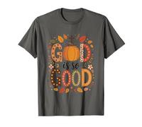 Dios es tan bueno calabazas y hojas de otoño Camiseta
