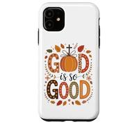 Dios es tan bueno calabazas y hojas de otoño Carcasa para iPhone 11